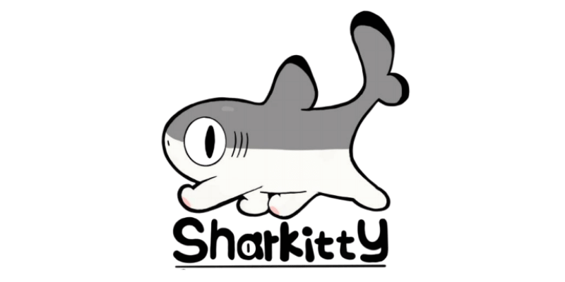 Shark Kitty Plush Logo